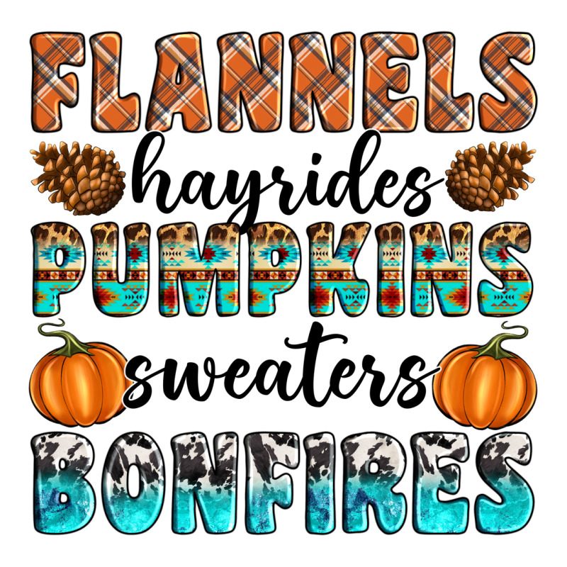 Flannels Hayrides Pumpkins Sweaters Bonfires Classic Tee by Artiststas | Teevron