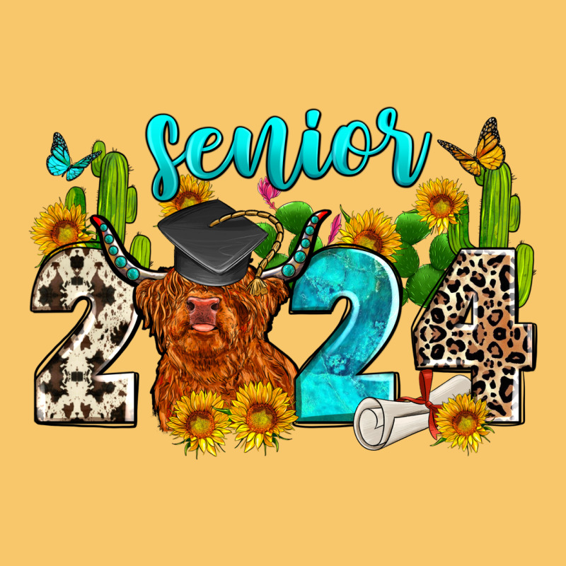 Senior 2024 Cow Vintage Hoodie by Zillion Design Studio | Teevron