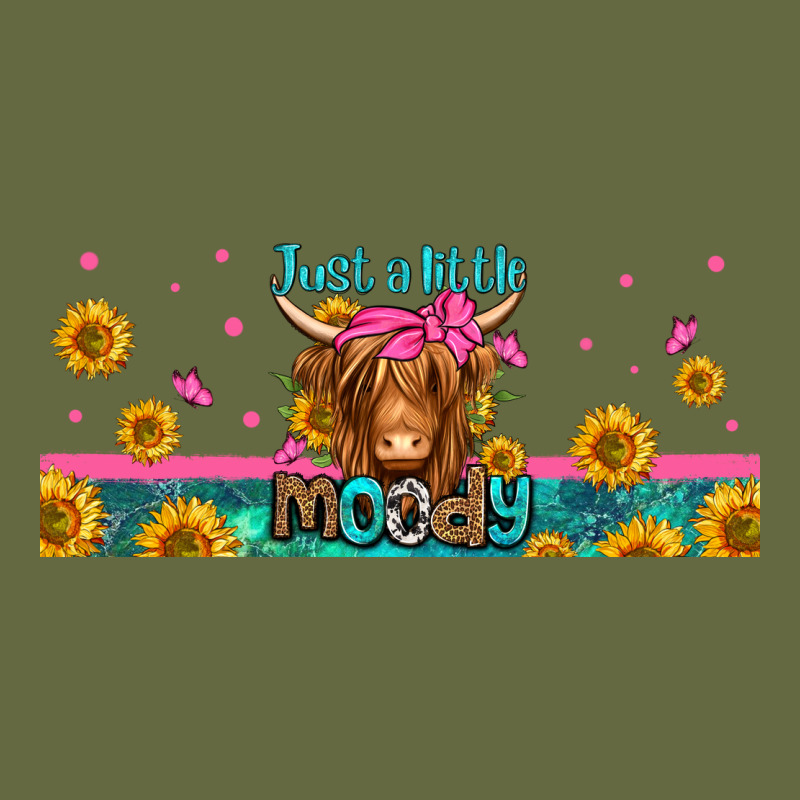 Just A Little Moody Long Haired Cow Long Sleeve Tee by Jasminsmagicworld | Teevron