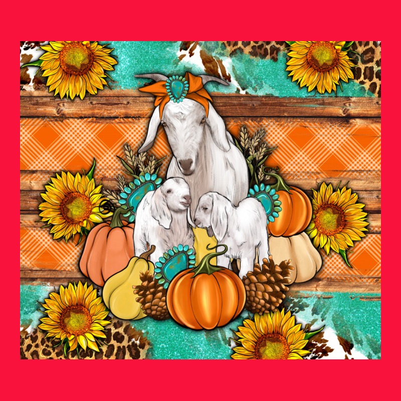 Goat Family Fall Pumpkins Gemstone Classic Tee by Artiststas | Teevron