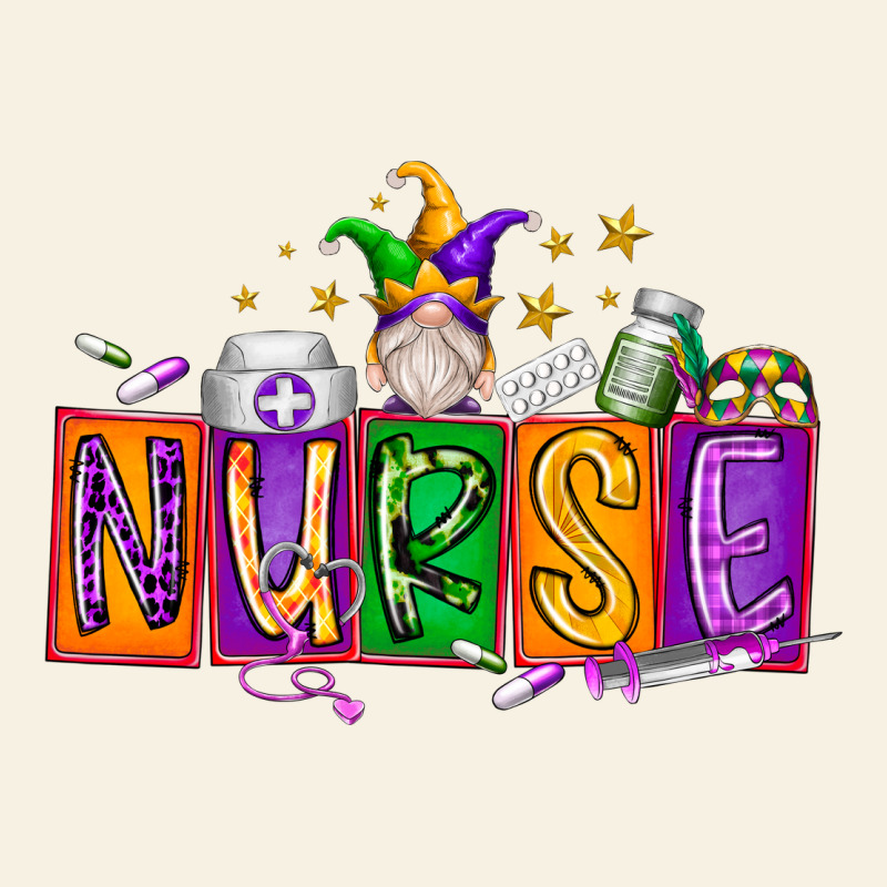 Nurse Mardi Gras Vintage Tee by RacoonDesign | Teevron