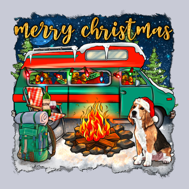 Merry Christmas With Camper Van Heavyweight Hoodie by NancyCooperArtShop | Teevron