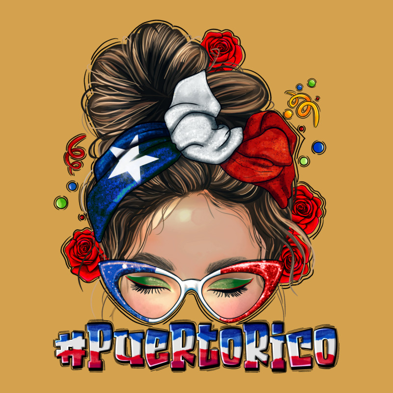 Puerto Rico Messy Bun Urban Hoodie by NancyCooperArtShop | Teevron
