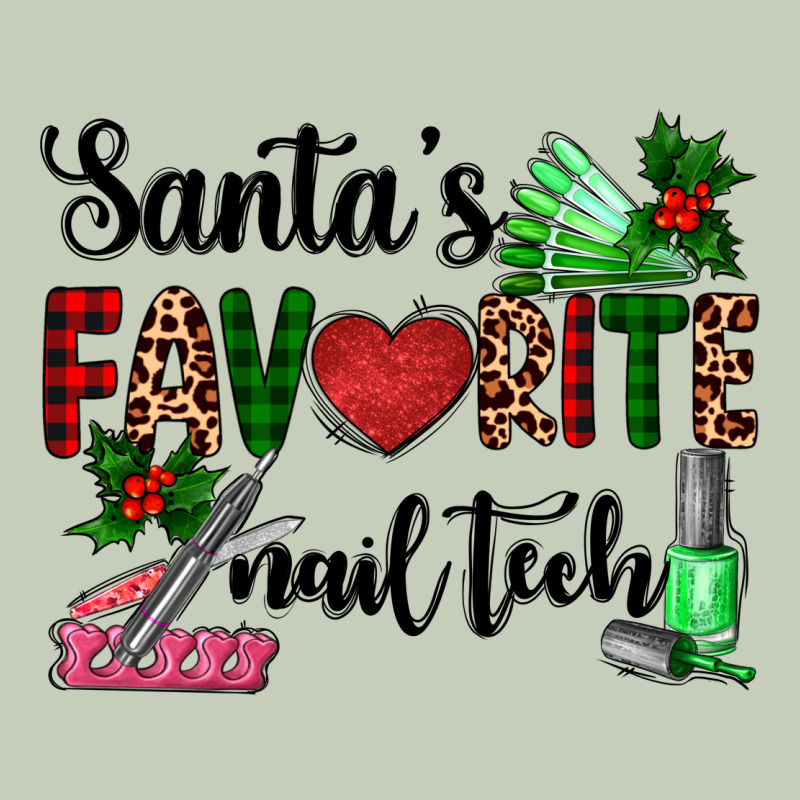 Santa's Favorite Nail Tech Long Sleeve Tee by AdoDesignShop | Teevron