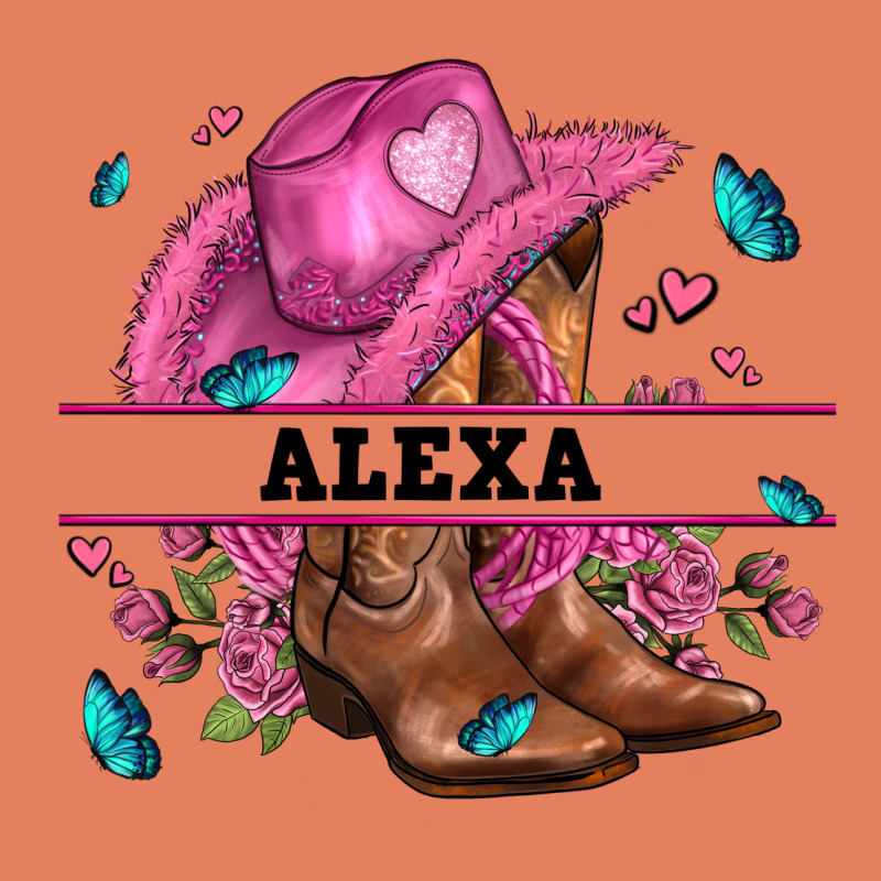 Pink Costom Name Cowgirl Hat And Roses Classic Tee by AdoDesignShop | Teevron