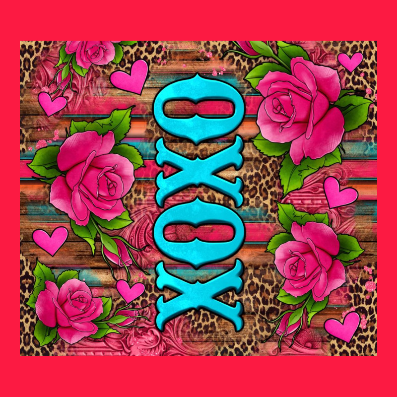 Xoxo Valentine's Day Pink Roses And Hearts Zipper Hoodie by Jasminsmagicworld | Teevron