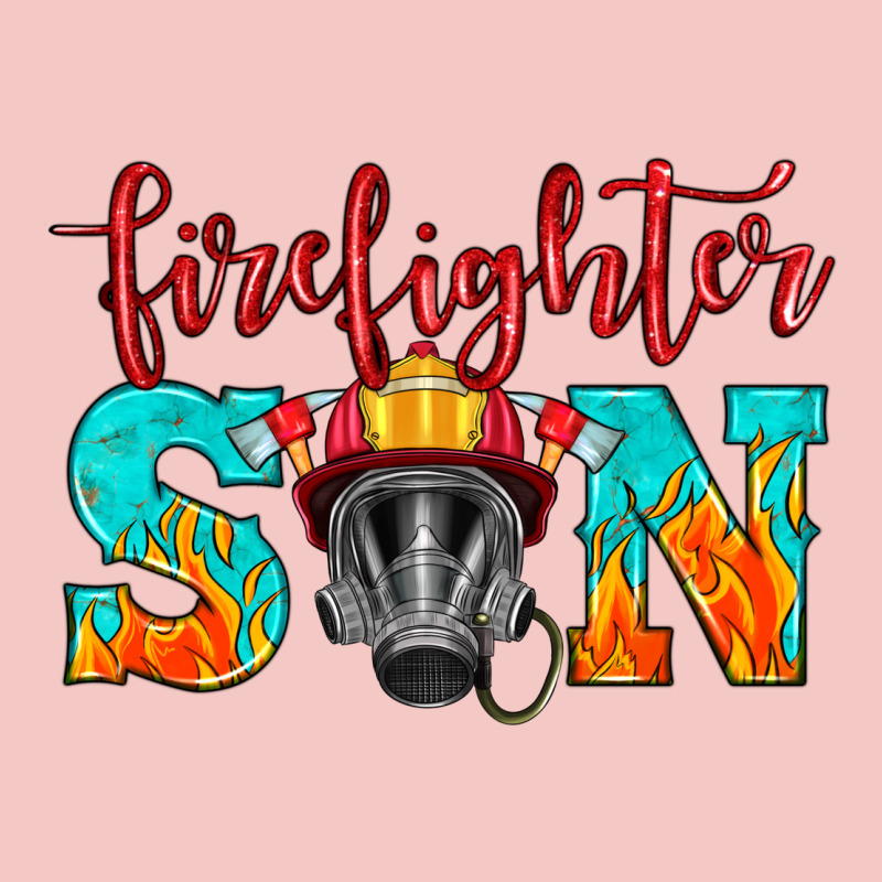 Firefighter Son Boy Urban Heavy Tee by HRA Design Shop | Teevron