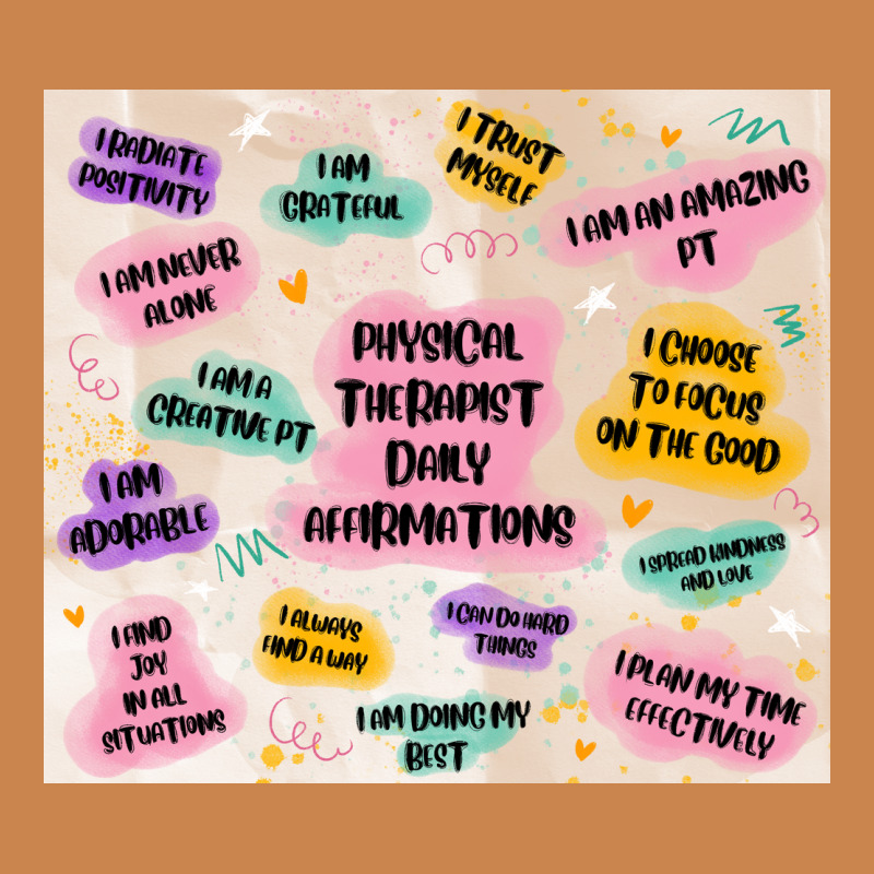 Physical Therapist Daily Affirmations Heavyweight Hoodie by MaliasSmallBusiness | Teevron