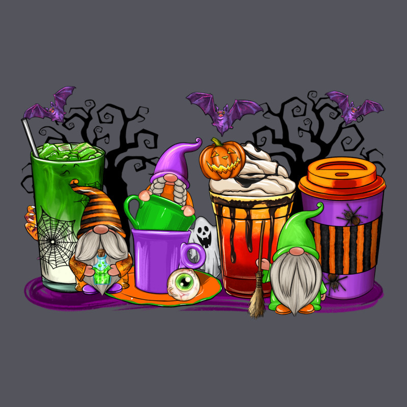 Halloween Gnomes Coffee Cups Vintage Hoodie by texasbilliewilder | Teevron