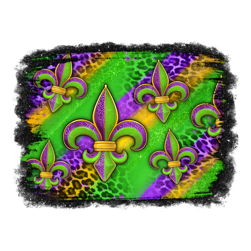 Mardi Gras Fleur De Lis Background Zipper Hoodie by Jasminsmagicworld | Teevron