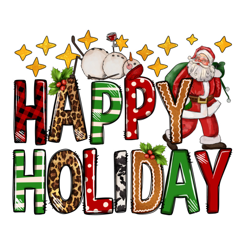 Happy Holiday Christmas Urban Heavy Tee by FaDigitalArtStudio | Teevron