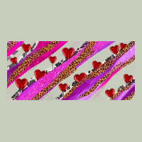Leopar And Cowhide With Heart Candies Ladies Tee | Teevron
