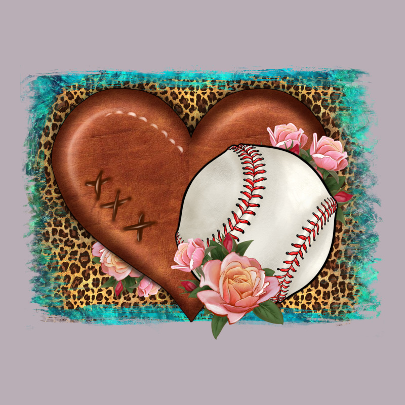 Western Leopard Baseball Heart Vintage Tee by HRA Design Shop | Teevron