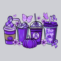 Cancer Coffee Cups Purple Ribbon Urban Hoodie | Teevron