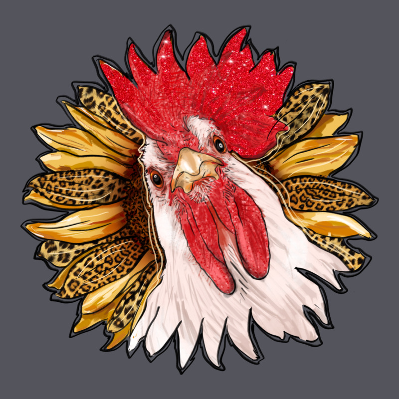 Sunflower With Rooster Vintage Hoodie by RanaPortraitStore | Teevron