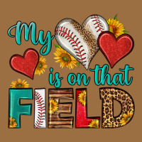 My Heart Is On That Field Baseball Vintage Tee | Teevron