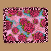 Pink Rose Leopard Background Vintage Hoodie | Teevron