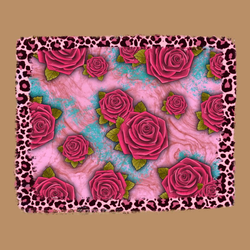 Pink Rose Leopard Background Vintage Hoodie by JahusDesignShop | Teevron