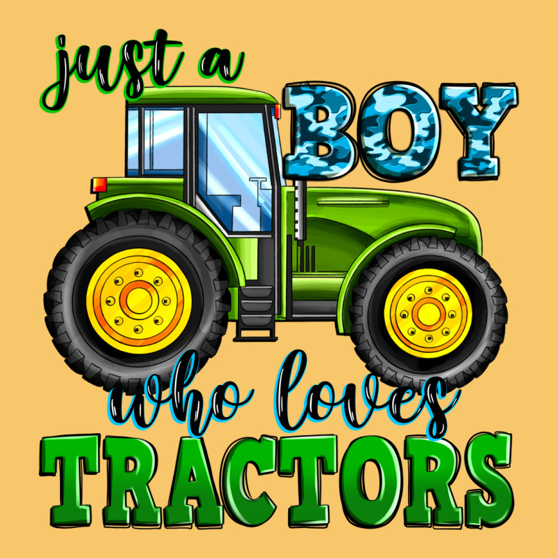Just A Boy Who Loves Tractors Vintage Hoodie by Zillion Design Studio | Teevron