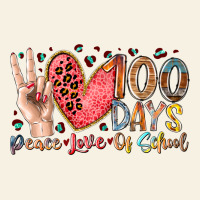 Peace Love 100 Days Of School Vintage Tee | Teevron