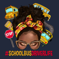 School Bus Driver Life Afro Messy Bun Premium Sweatshirt | Teevron