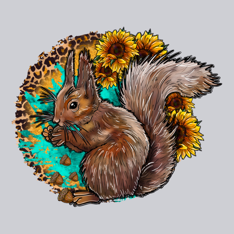 Western Squirrel With Sunflowers Heavyweight Sweatshirt by CowhideDigitalArt | Teevron
