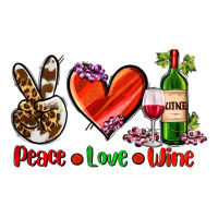 Peace Love Wine Long Sleeve Tee | Teevron