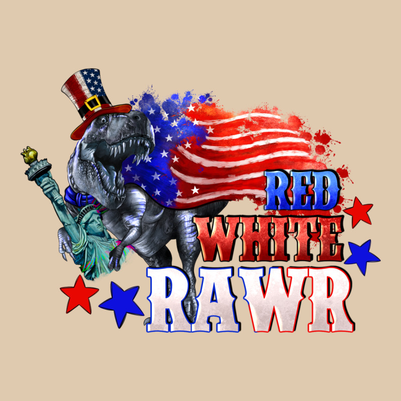 Red White Rawr 4th Of July Heavyweight Sweatshirt by CowGirlArtShop | Teevron