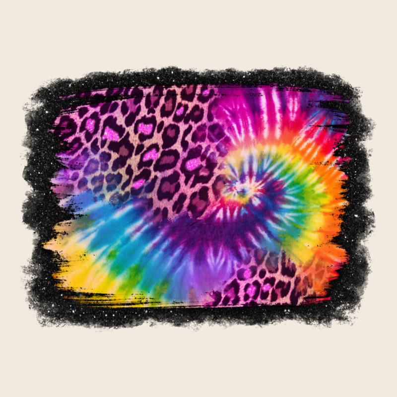 Tie Dye Leopard Glitter Background Zipper Hoodie by Jasminsmagicworld | Teevron