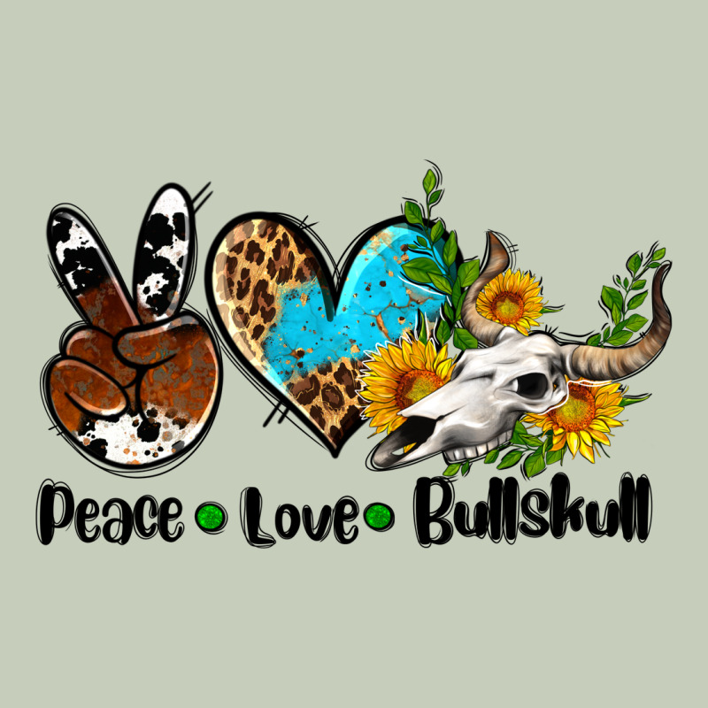 Peace Love  Bullskull Long Sleeve Tee by AdoDesignShop | Teevron