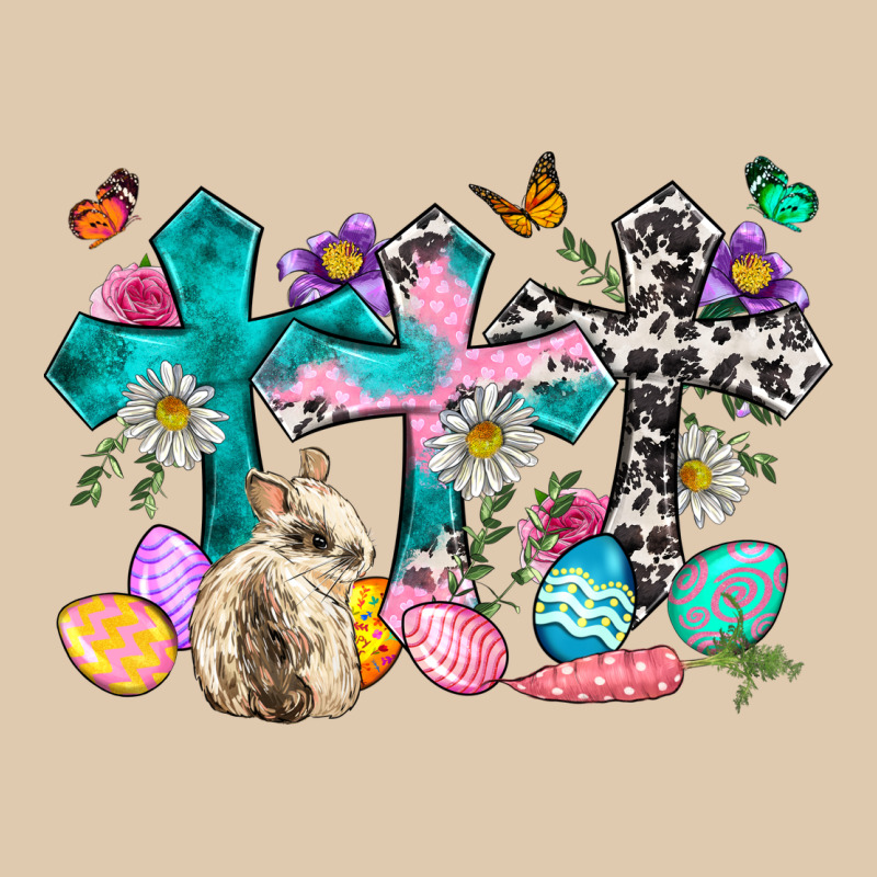 Western Rabbit With Cross And Flowers Heavyweight Sweatshirt by Neo Western | Teevron