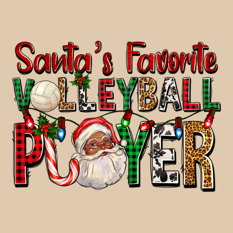 Afro Santa's Favorite Volleyball Player For Christ Heavyweight Sweatshirt by FaDigitalArtStudio | Teevron