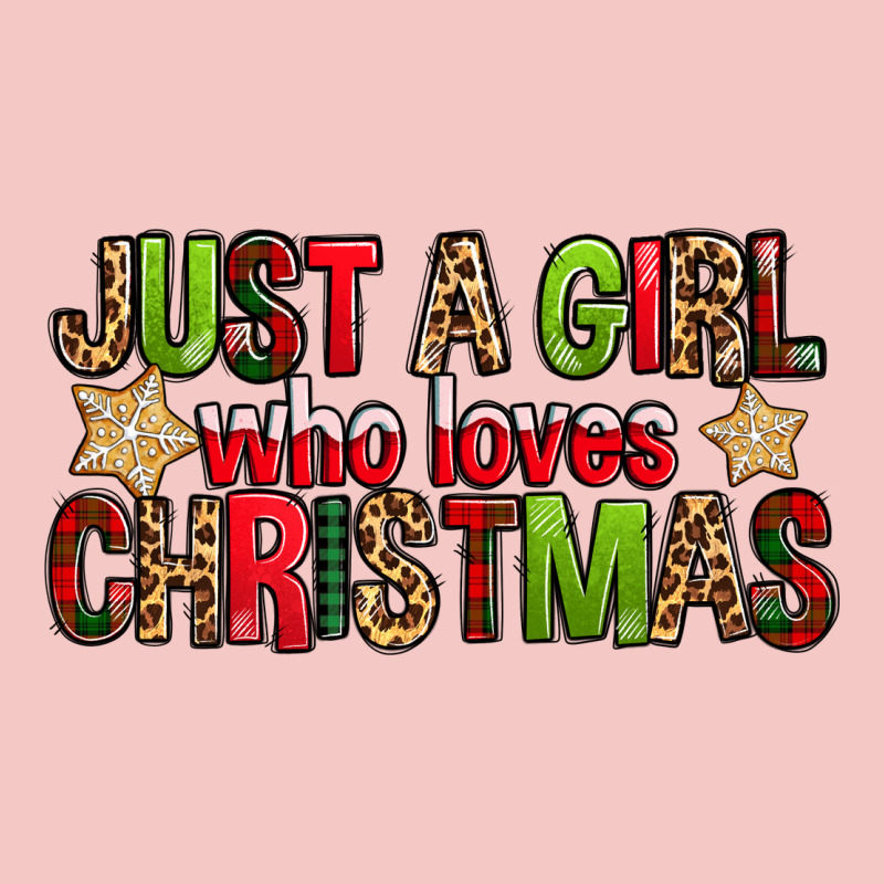 Just A Girl Who Loves Christmas With Cookies Urban Heavy Tee by FaDigitalArtStudio | Teevron