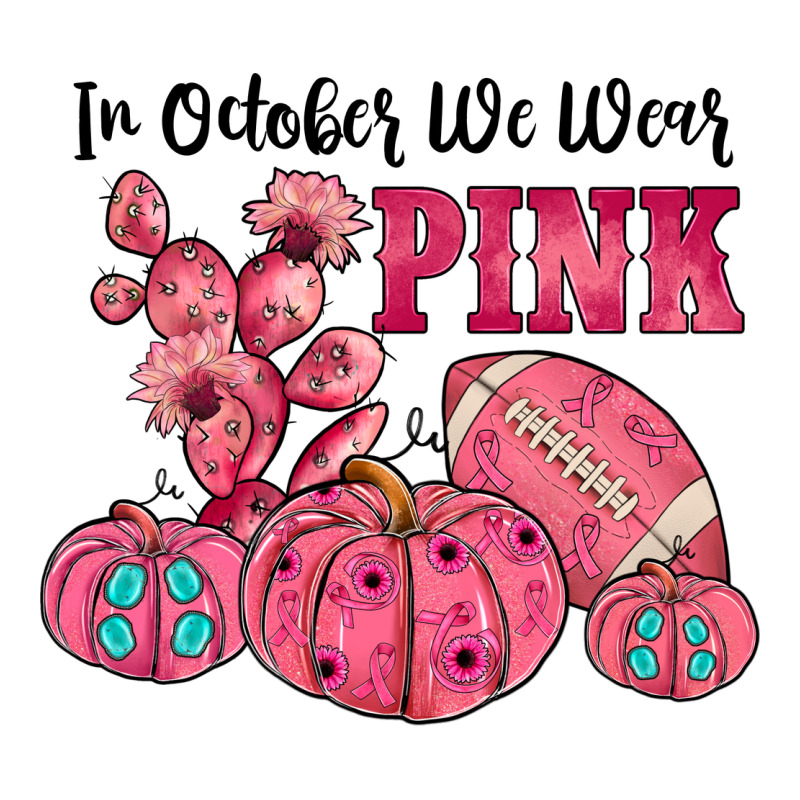 In October We Wear Pink Long Sleeve Tee by JahusDesignShop | Teevron