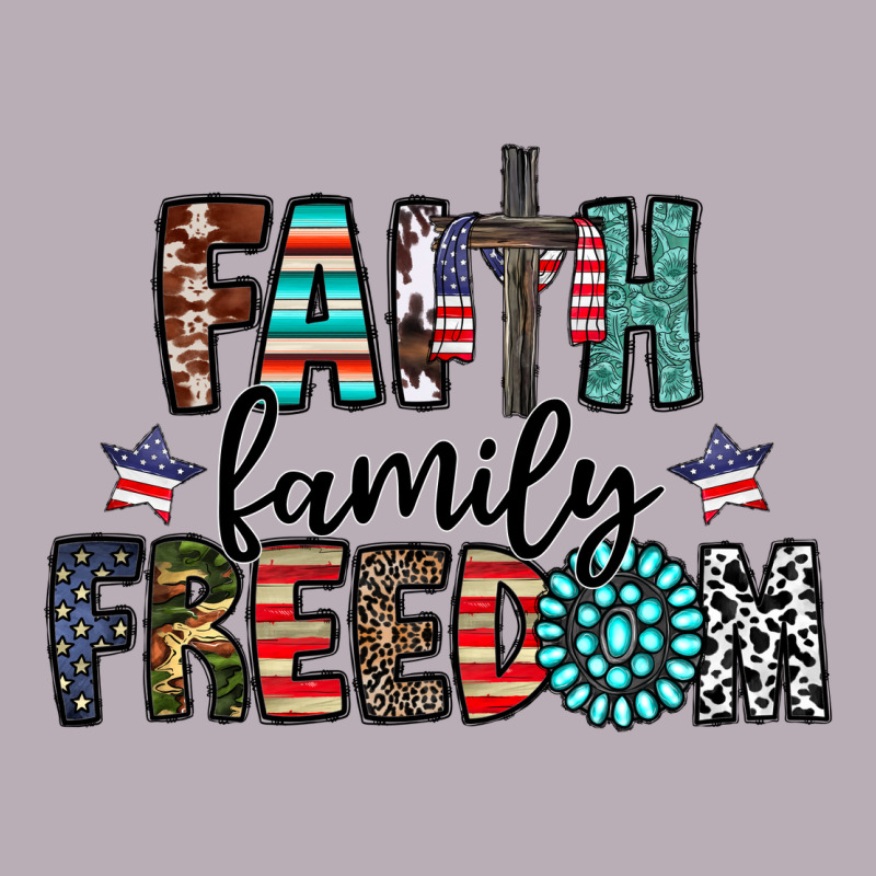 Faith Family Freedom Vintage Tee by CowhideDigitalArt | Teevron