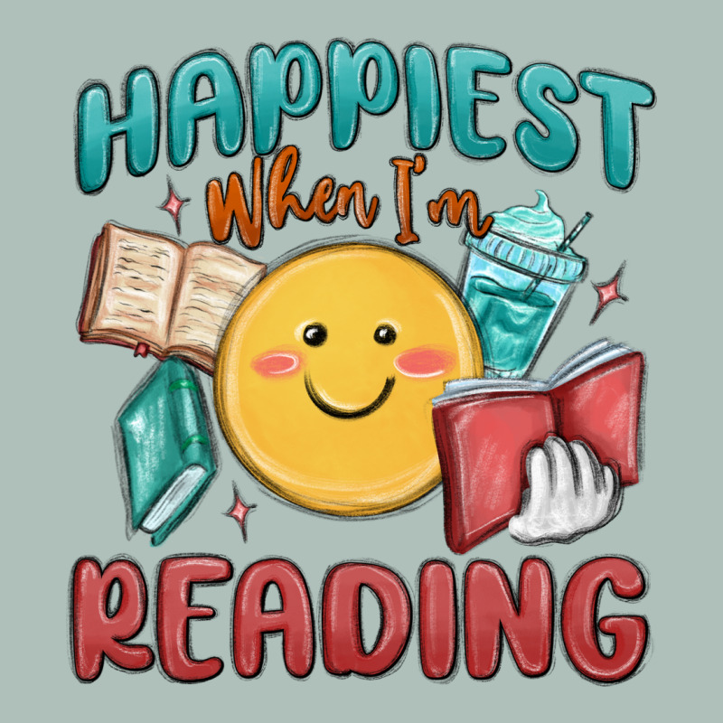 Happiest When I'm Reading Heavyweight Hoodie by MaliasSmallBusiness | Teevron
