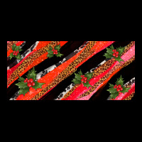 Leopar And Cowhide With Mistletoe Ladies Tee | Teevron