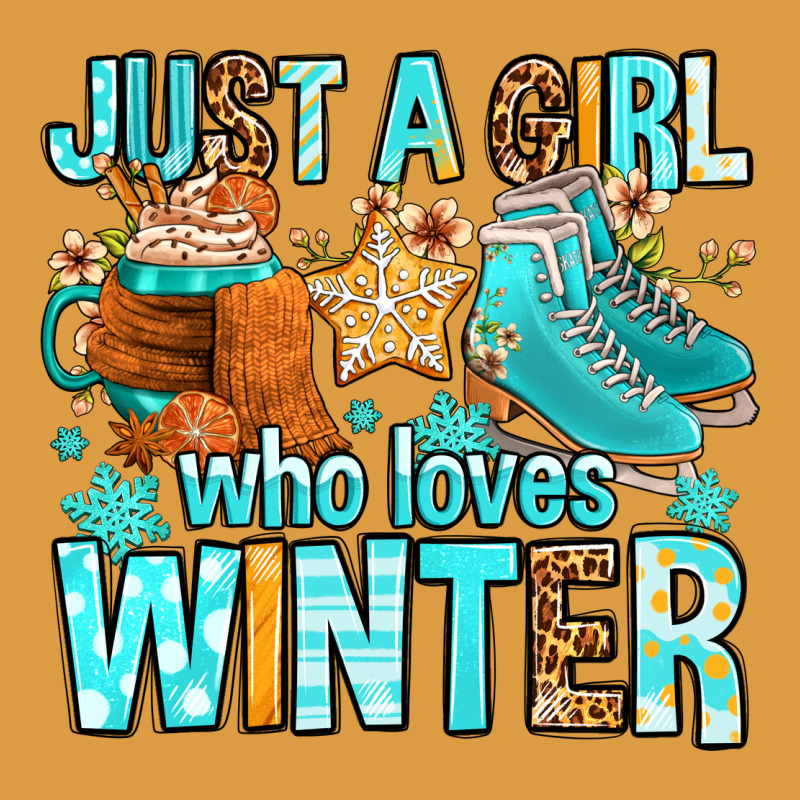 Just A Girl Who Loves Winter Urban Heavy Tee by FaDigitalArtStudio | Teevron