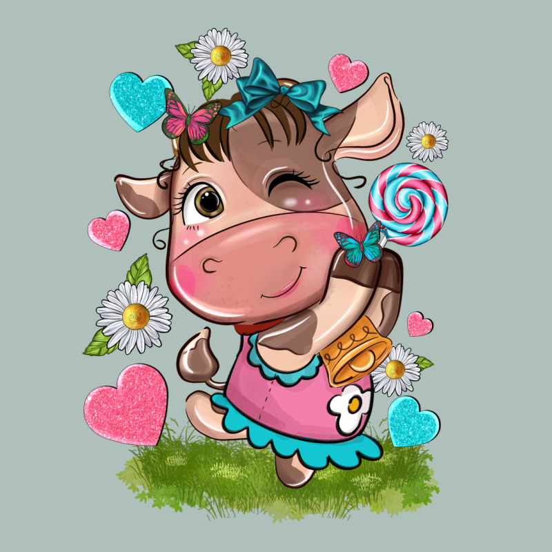 Little Cute Cow Heavyweight Hoodie by NancyCooperArtShop | Teevron