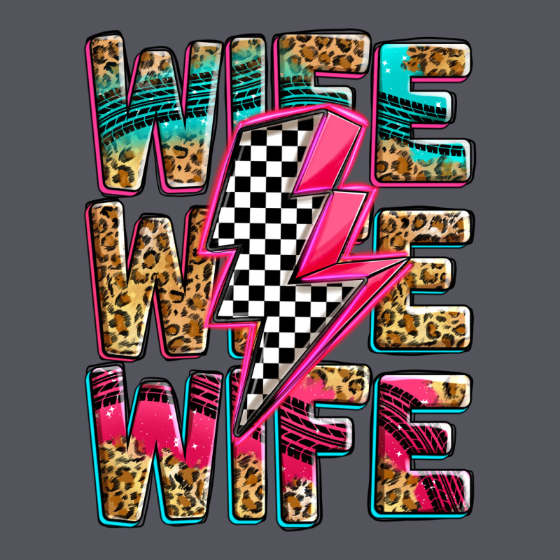 Race Wife Wife Wife Lightningbolt Vintage Hoodie by Zillion Design Studio | Teevron