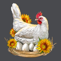 Perched Chicken With Sunflowers Zipper Hoodie | Teevron