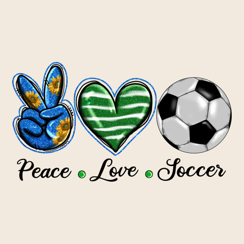 Peace Love Soccer Zipper Hoodie by BarkalooDesign | Teevron