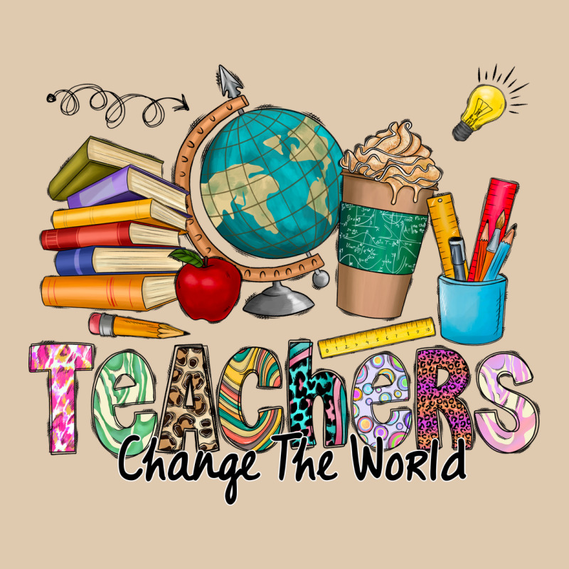 Teachers Change The World Heavyweight Sweatshirt by CowhideDigitalArt | Teevron