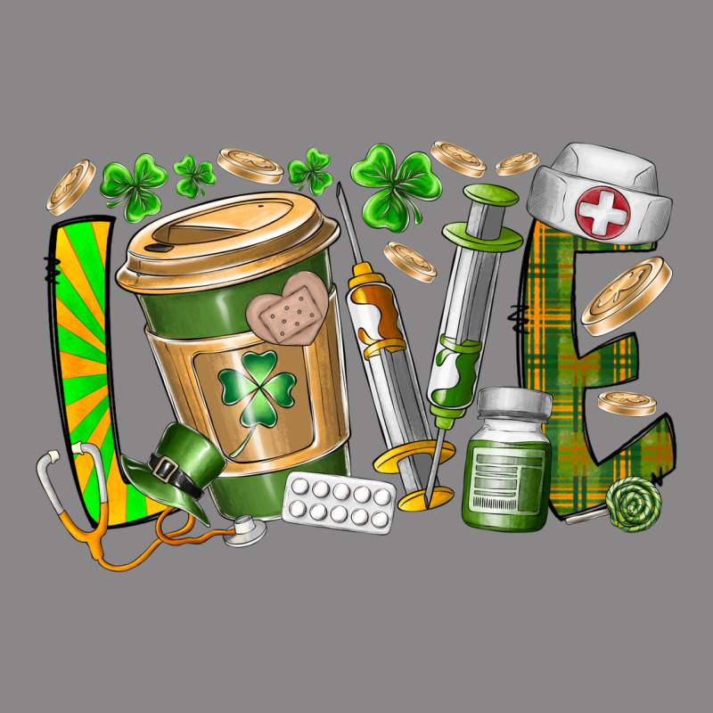 St Patricks Love Nurse Vintage Tee by RacoonDesign | Teevron