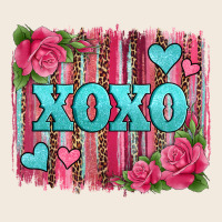 Xoxo Valentines Day Leopard Glitter Brushstroke Zipper Hoodie | Teevron