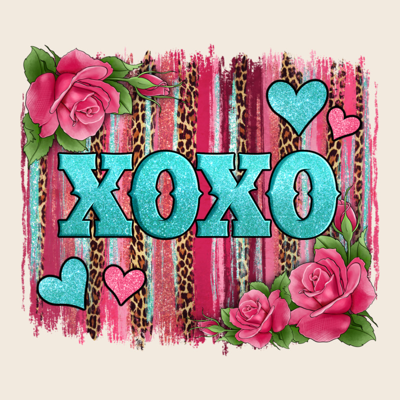 Xoxo Valentines Day Leopard Glitter Brushstroke Zipper Hoodie by Jasminsmagicworld | Teevron