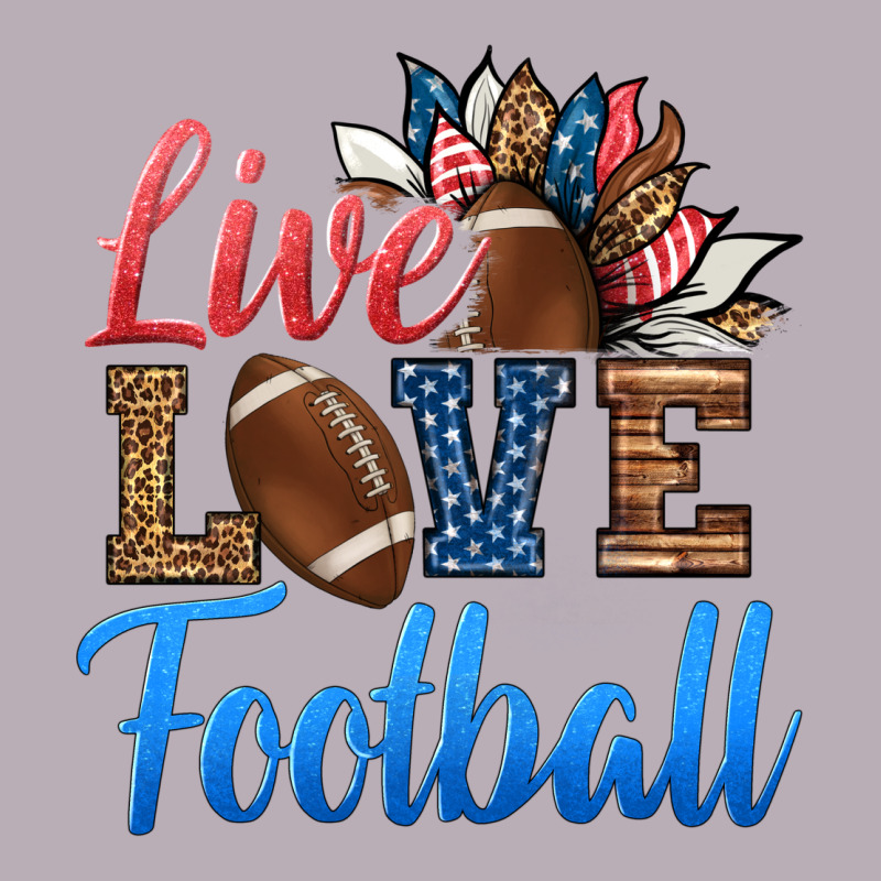 Live Love American Football Vintage Tee by HRA Design Shop | Teevron