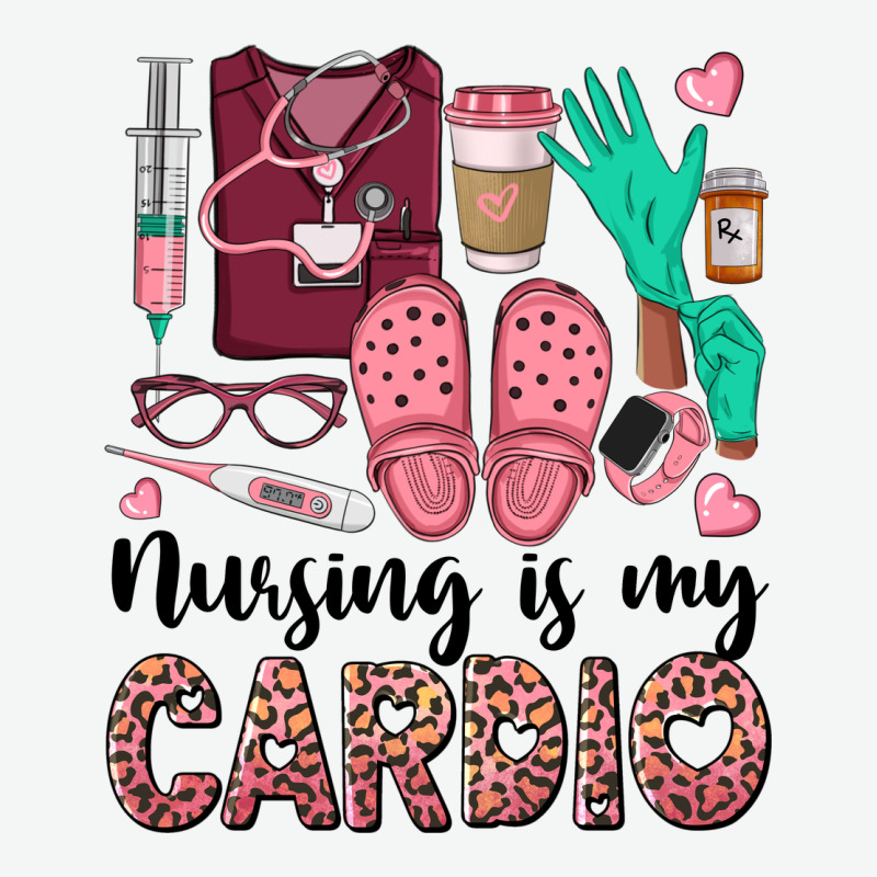 Nursing Is My Cardio Urban Heavy Tee by BarkalooDesign | Teevron