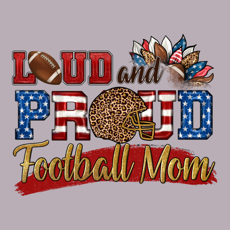 Loud And Proud Football Mom Vintage Tee by HRA Design Shop | Teevron