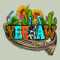 Yeehaw And Cactus With Horseshoe Long Sleeve Tee | Teevron